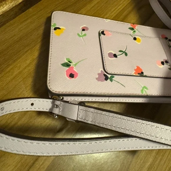 Kate Spade New York Floral Leather Phone Crossbody Bag - NWOT - Picture 9 of 13